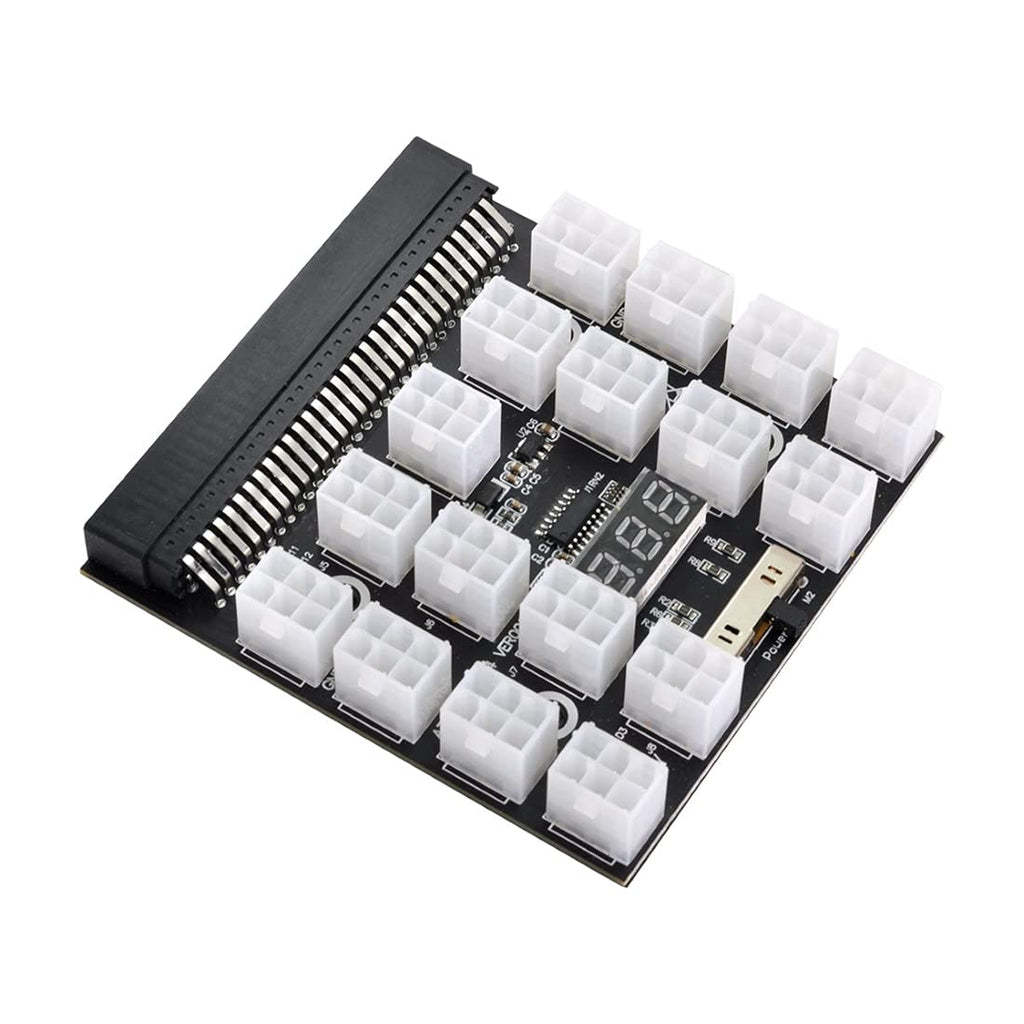  [AUSTRALIA] - Chenyang CY Server PSU Power Supply Breakout Board Adapter 1200W with 17 Ports ATX 6 Pin for DPS-800GB 1200FB 1200QB PSU Power to 17x6Pin