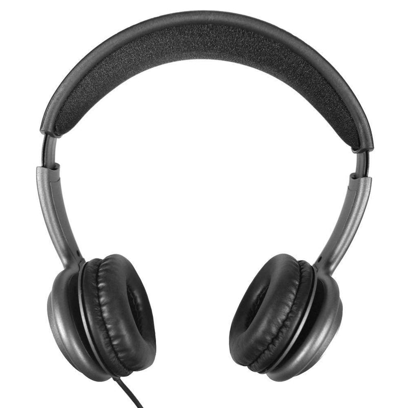  [AUSTRALIA] - ECS WordSlinger Over Head USB Transcription Headset | Medical Transcriber Equipment Earphones with Letherette Cushioning |Transcribing Headphones with Volume Control and Noise Reduction