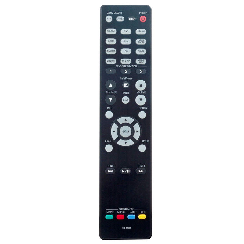 AIDITIYMI RC-1184 New IR Remote for Denon Integrated Network AV Receiver AVR-X3000 AVR-X3000W Remote - LeoForward Australia