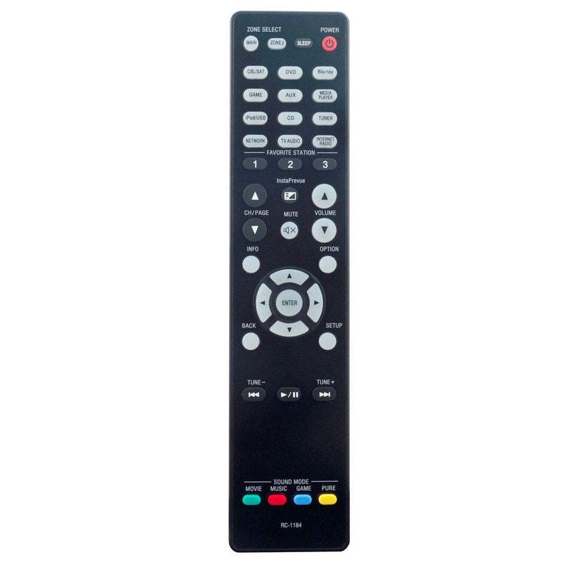  [AUSTRALIA] - AIDITIYMI RC-1184 New Replacement IR Remote Fit for Denon Integrated Network AV Receiver AVR-X3000 AVR-X3000W