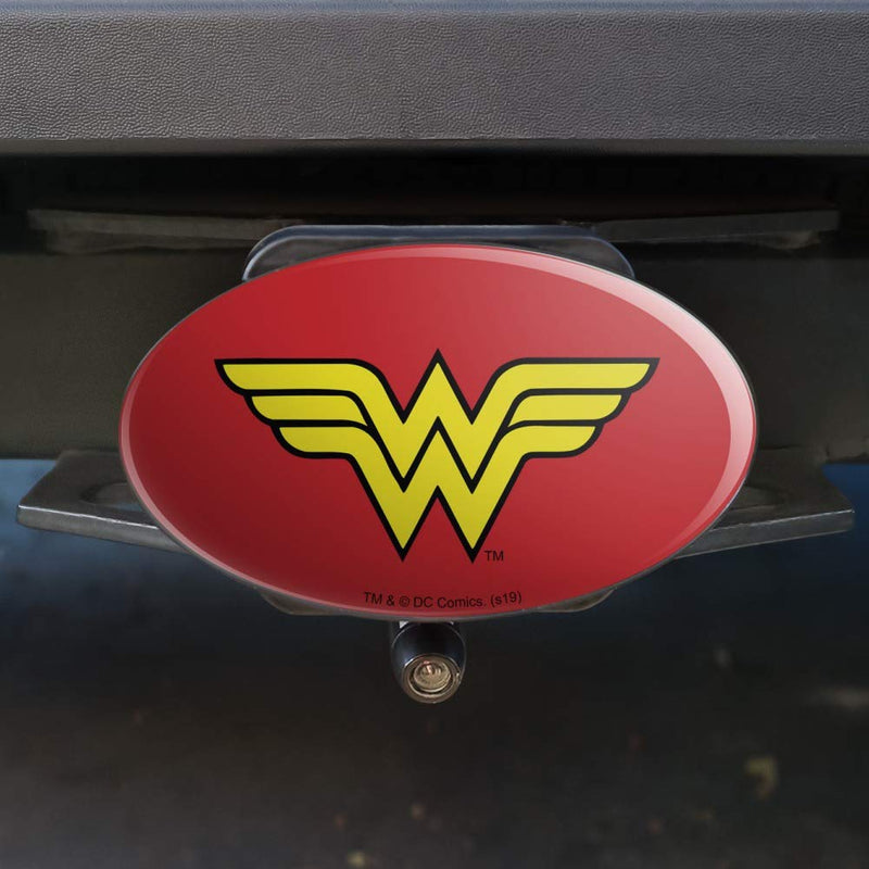  [AUSTRALIA] - Graphics and More Wonder Woman Classic Logo Oval Tow Trailer Hitch Cover Plug Insert 2 Inch Receivers