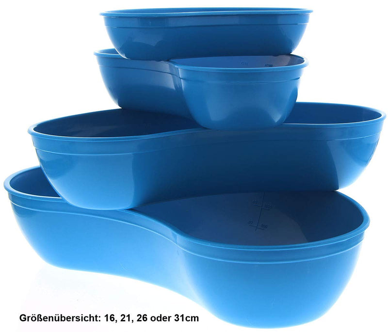  [AUSTRALIA] - Blue kidney bowl Kosmetex made of plastic, food-safe, disinfectable, autoclavable, 26cm, 26 cm