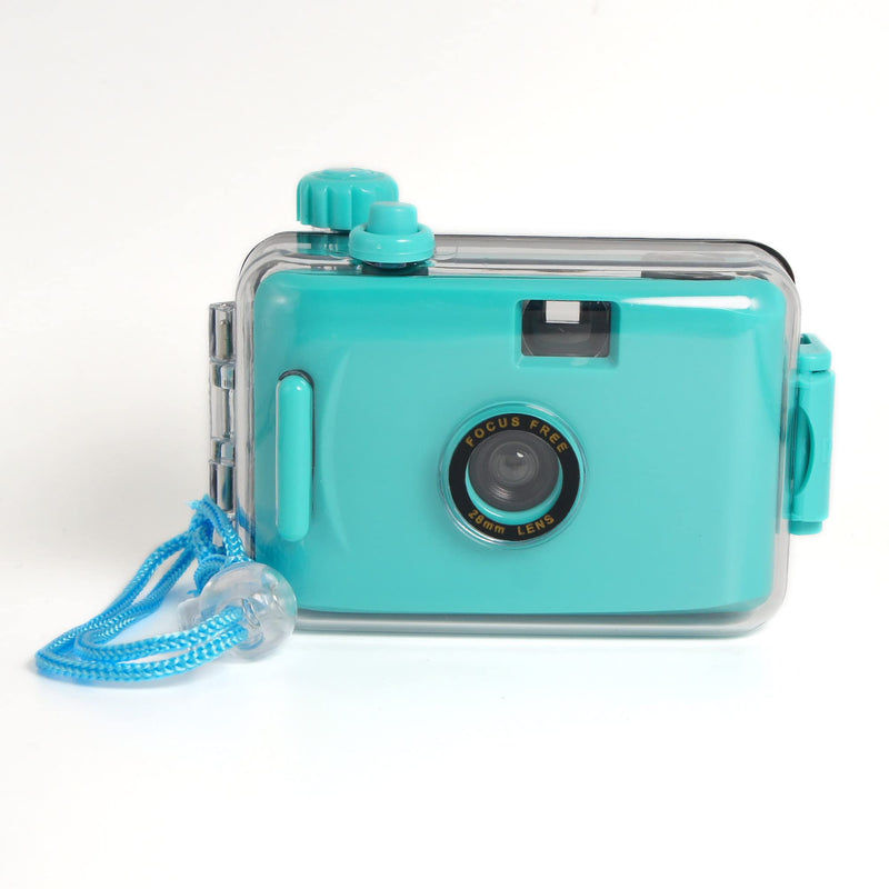  [AUSTRALIA] - Film Camera,Reusable,Focusfree,135Film Camera,Use 35mm Film(Light Blue) Light blue