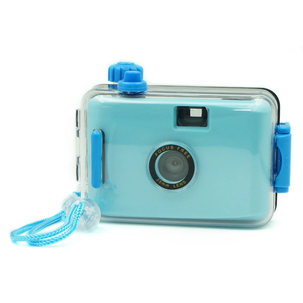  [AUSTRALIA] - Film Camera,Reusable,Focusfree,135Film Camera,Use 35mm Film(Light Blue) Light blue