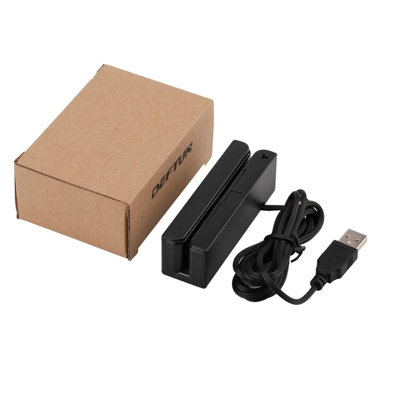  [AUSTRALIA] - MSR90 USB Swipe Magnetic Credit Card Reader 3 Tracks Mini Smart Card Reader MSR605 MSR606 Deftun
