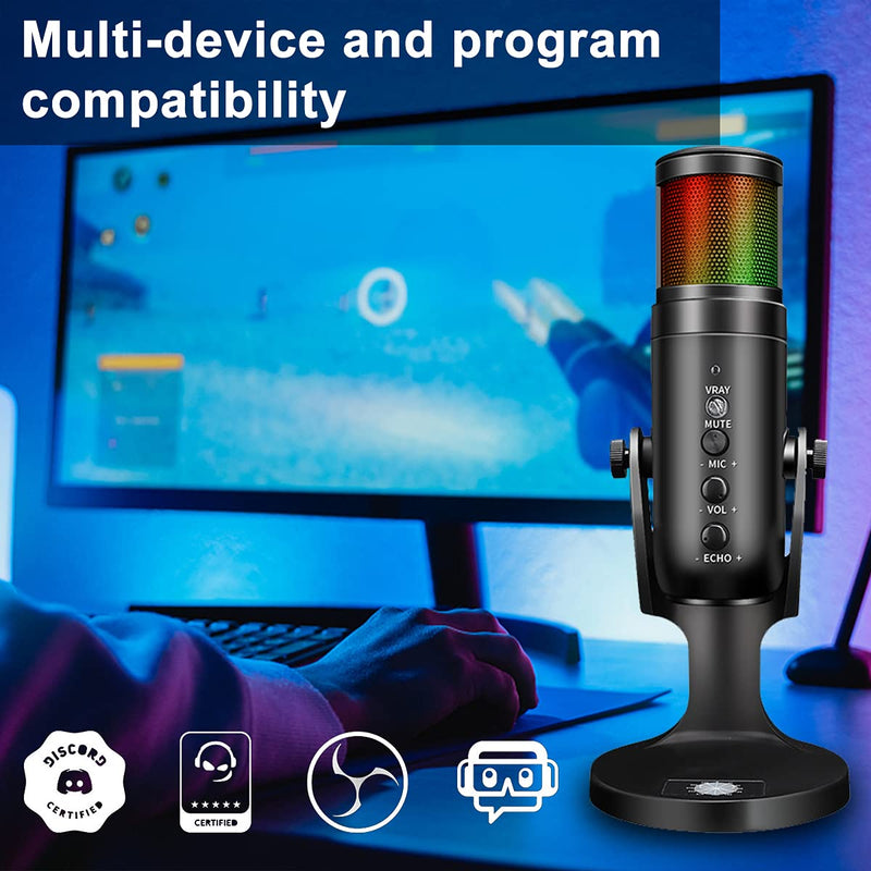  [AUSTRALIA] - USB Microphone, ALPOWL MU 900 Podcast Microphone with Adjustable Microphone Stand for PC, PS4, Mac, Computer Microphone mic core for Gaming, Streaming, Podcasting, Chating