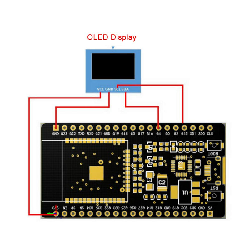  [AUSTRALIA] - ESP32 Development Board Wireless WiFi+Bluetooth Dual Core Module with ESP32-D0WDQ6 Chip for IOT