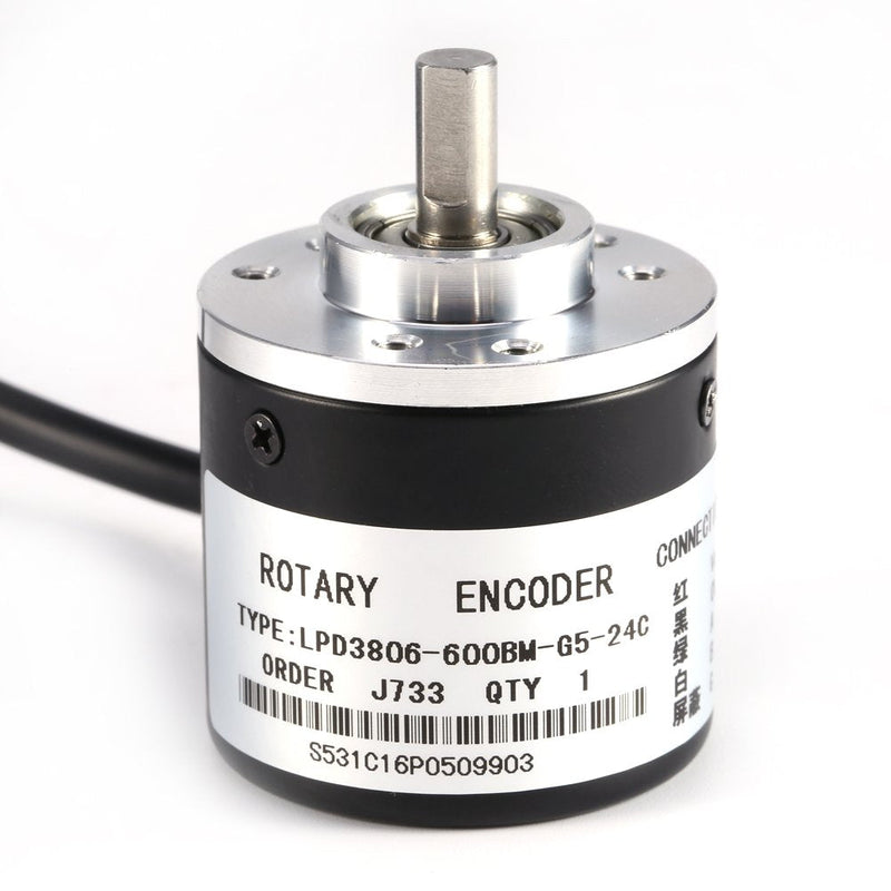  [AUSTRALIA] - Incremental Rotary Encoder, Akozon 600P/R Magnetoelectric Incremental Rotary Encoder 5V-24V AB 2-Phase Shaft 6mm
