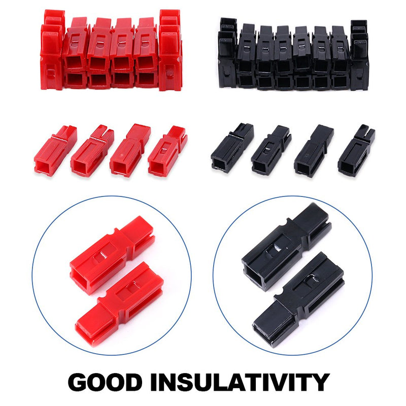 Glarks 10 Pair 30AMP Quick Disconnect Power Terminals Connectors, Red Black Quick Connect Battery Connector Modular Power Connectors Set - LeoForward Australia