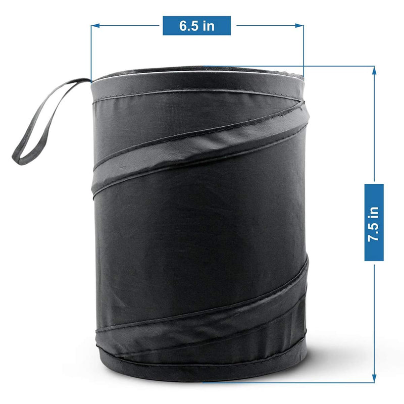 Mavoro Car Trash Can, Portable Garbage Bin, Collapsible Pop-up Water Proof Bag, Waste Basket Bin, Rubbish Bin Black 1 PACK - LeoForward Australia