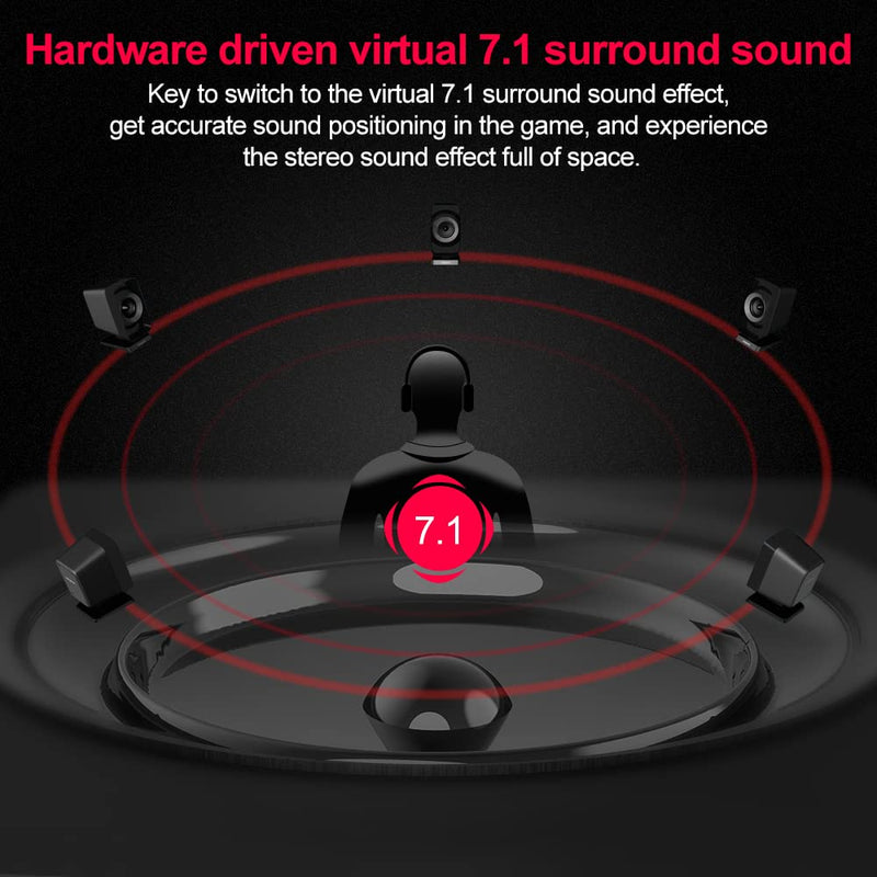  [AUSTRALIA] - [Upgrade] 1Mii USB Sound Card USB to 3.5mm Jack Audio Adapter - Virtual 7.1 Surround Sound - USB Adapter for PS4/PC/MAC/Stereo Headsets, External Sound Card No Drivers Needed Plug and Play