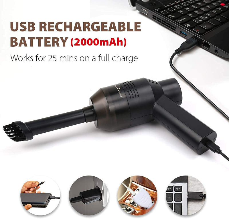  [AUSTRALIA] - Honlibey Upgraded Mini Keyboard Vacuum,Tiny Cordless Computer Vacuum Cleaner Electronics Laptop Vacuum, USB Rechargeable Tiny Vacuum Dust Kit for Desktop, PC, Sofa, Car, Pet House