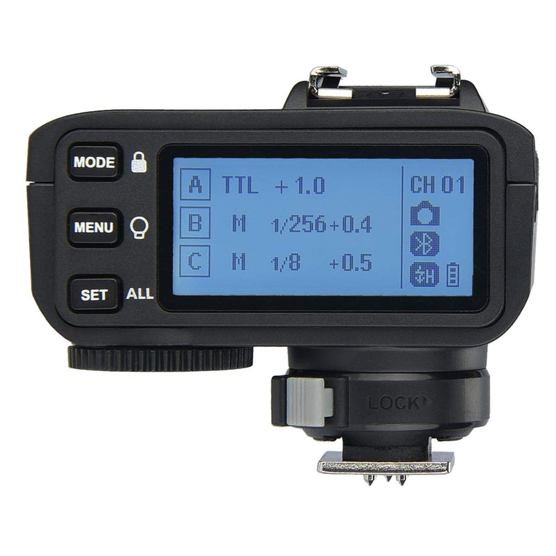  [AUSTRALIA] - Godox X2T-N TTL Wireless Flash Trigger for Nikon, Bluetooth Connection, 1/8000s HSS,5 Separate Group Buttons, Relocated Control-Wheel, New Hotshoe Locking, New AF Assist Light