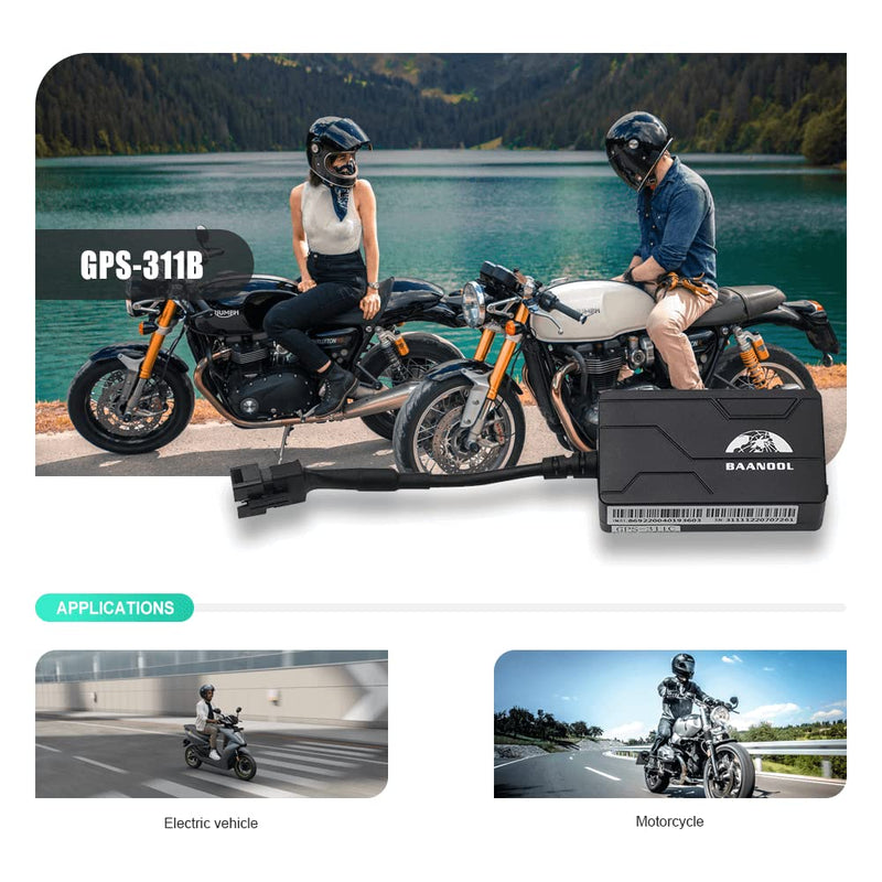  [AUSTRALIA] - BAANOOL BN-311B/C 2G GPS Tracker for Vehicles Motorcycles Fuel Car Mini Tracker Device No Monthly Fee Anti-Theft Locator Free Subscription (BAANOOL-311B) BAANOOL-311B