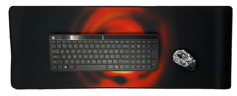  [AUSTRALIA] - ChicsPad Extended XL Gaming Mouse Pad - Portable Large Desk Pad - Non Slip Water Resistant Rubber Base, Gaming Mouse Pad Keyboard Pad. Large Area for Keyboard and Mouse, Black Hole