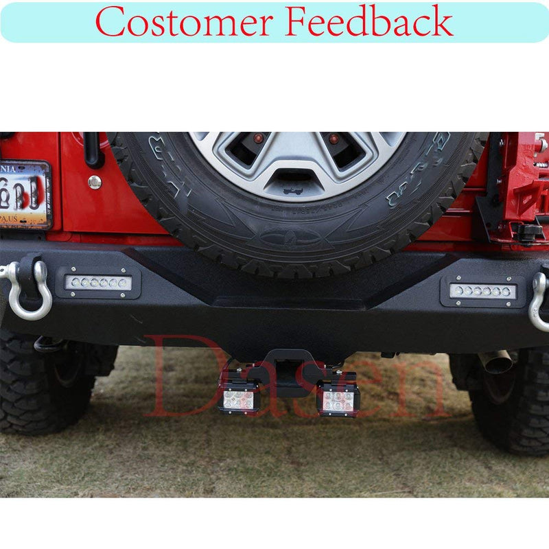  [AUSTRALIA] - Dasen Universal Tow Hitch Receiver Light Bar Mount Bracket Compatible with Dual LED Cube/Work Lights Pod Backup Rear Reverse Truck Trailer SUV Off-Road Brackets