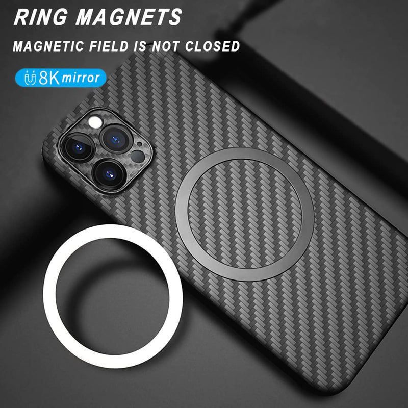 [AUSTRALIA] - 8 Pack Universal Metal Rings Sticker Compatible for Magsafe Magnetic Wireless Charger iPhone 13 12 Pro Mini Max Samsung Galaxy, Ultra-Thin Car Charger Conversion Accessories, Black