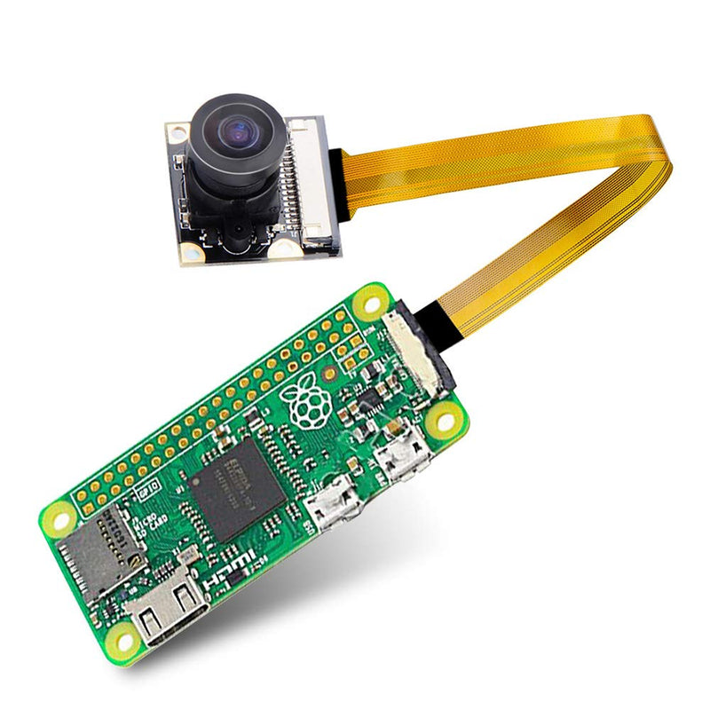  [AUSTRALIA] - for Raspberry Pi Zero Camera Module 160 FOV 5MP Fisheye Lens Camera Wide Angle 160 Degree OV5647 1080P Sensor HD Video Webcam with Zero Cable for Raspberry Pi Model 4/3 B/B+ A+ RPi 2/1/zero/zero W