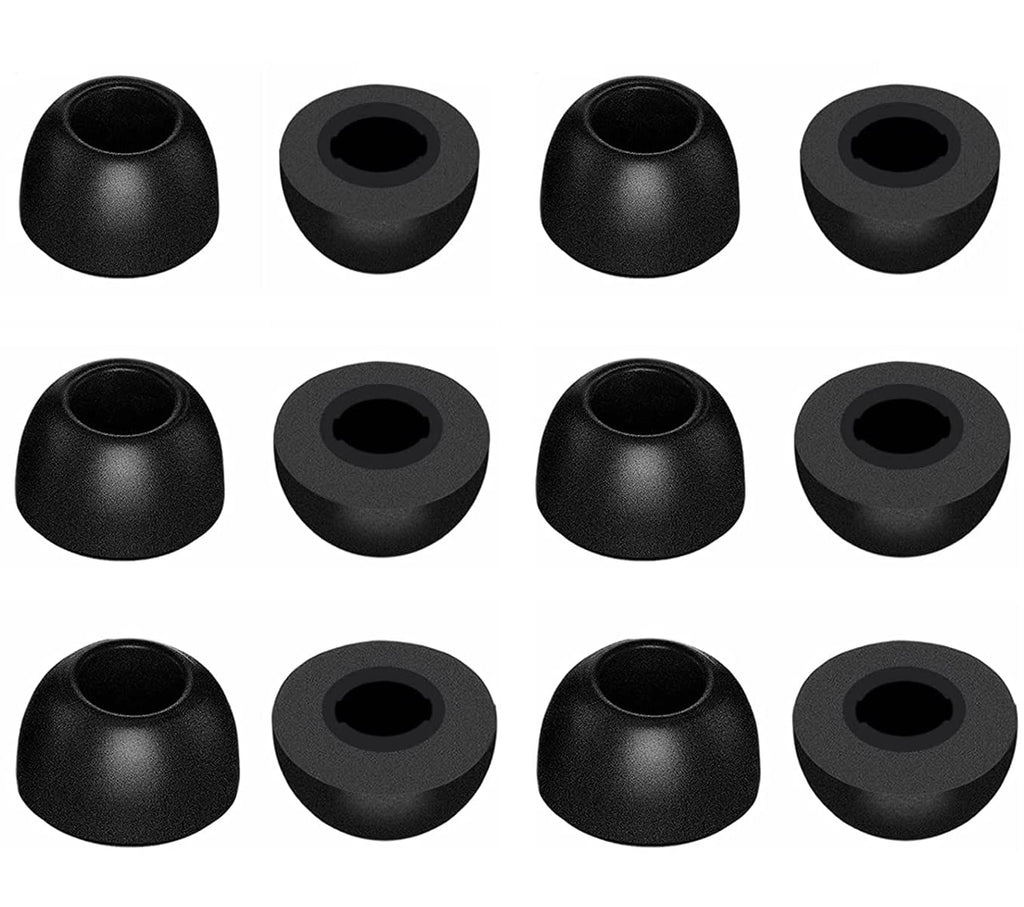  [AUSTRALIA] - ALXCD Foam Eartips Compatible with Beats Fit Pro Studio Buds WF-1000XM4 Galaxy Buds Pro Galaxy Buds 2, S/M/L 3 Sizes 6 Pairs Soft Memory Foam Earbud Tips Replacement Foam Tips, 6 Pairs Black