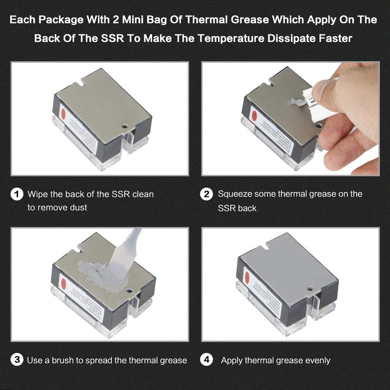  [AUSTRALIA] - CG Solid State Relay SSR-60DD DC to DC Input 3-32VDC to Output 5-240VDC 60A Single Phase Plastic Cover… DC to DC 60A