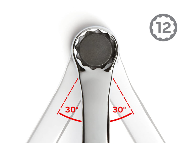 TEKTON 13 x 15 mm 45-Degree Offset Box End Wrench | WBE24313 Metric - LeoForward Australia