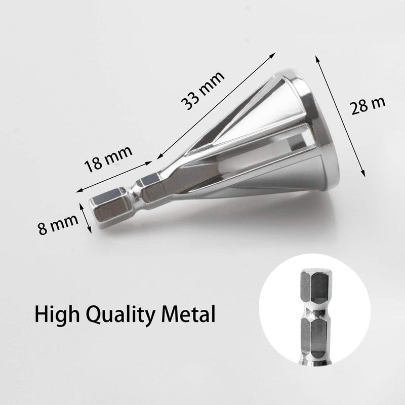  [AUSTRALIA] - 1 pcs Deburring External Chamfer Tool, Deburring Tool Hard High Speed Stainless Steel Remove Burr Quickly Repairs Tools for Drill Bit External Chamfer Hexagon Shank 1 Hexagon Shank