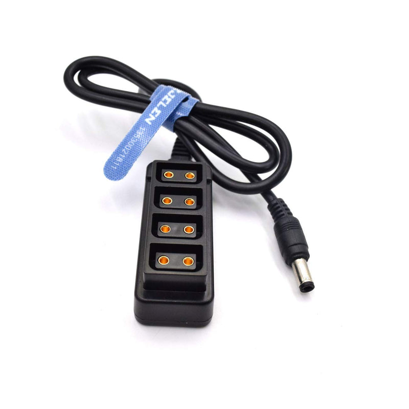  [AUSTRALIA] - SZJELEN DC2.5 to D-tap P-tap Female 4Ports Hub Adapter Splitter Cable for Photography Power