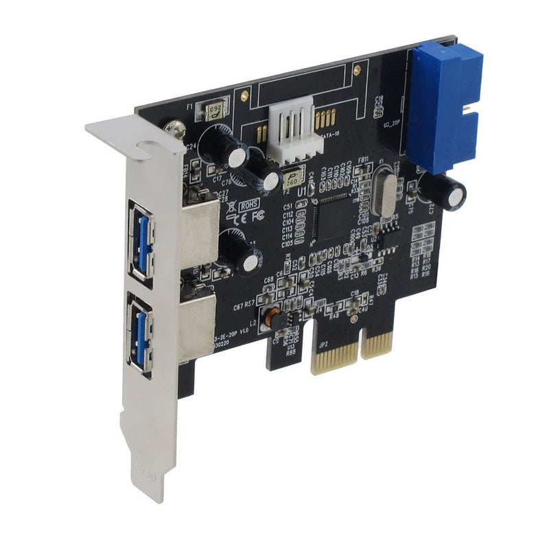  [AUSTRALIA] - Sedna - PCI Express USB 3.0 4-Port Adapter (2E 2I (20 Pin Internal Port)) with Low Profile Bracket, Support Win 8 UASP