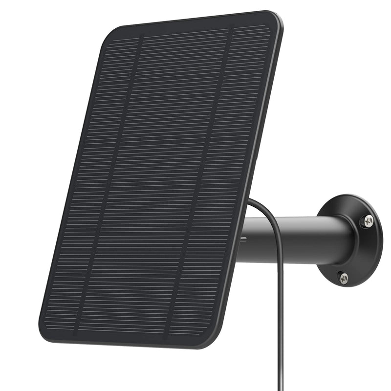  [AUSTRALIA] - 4W 6V Solar Panel Compatible with Arlo Pro 3/Pro 4/Arlo Ultra/Ultra 2 & Arlo Go 2 only, Includes Secure Wall Mount, IP65 Weatherproof,13.1ft Power Cable-Black 1-Pack