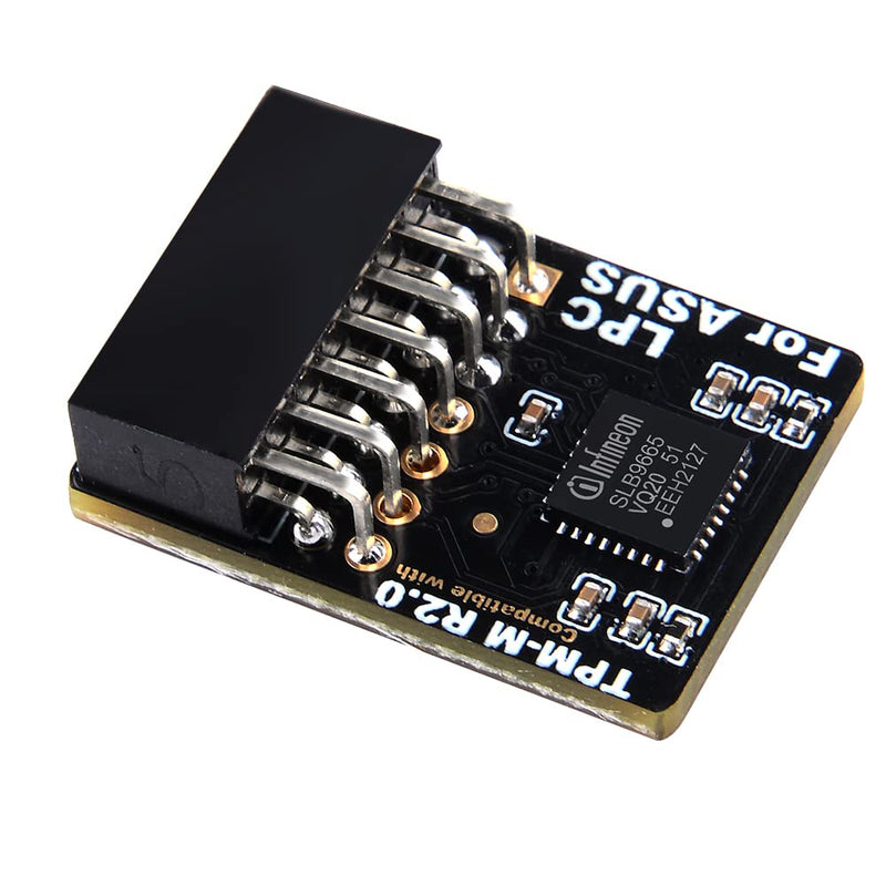  [AUSTRALIA] - NewHail TPM2.0 Module LPC 14Pin Module with Infineon SLB9665 for ASUS Motherboard Compatible with TPM-M R2.0
