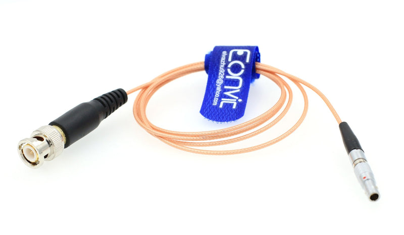  [AUSTRALIA] - Eonvic Red Epic Scarlet BNC to 4pin Nor1438 Audio Timecode Adapter Cable Red Cable