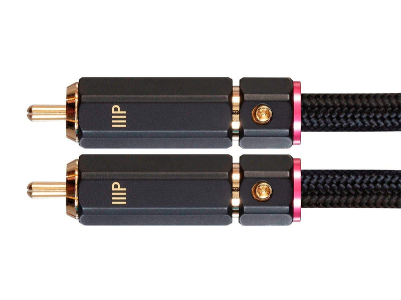 Monoprice 2-Male to 1-Female RCA Y-Adapter - 1 Feet - Black | Gold Plated Connectors, Double Shielded with Copper Braiding - Onix Series - LeoForward Australia