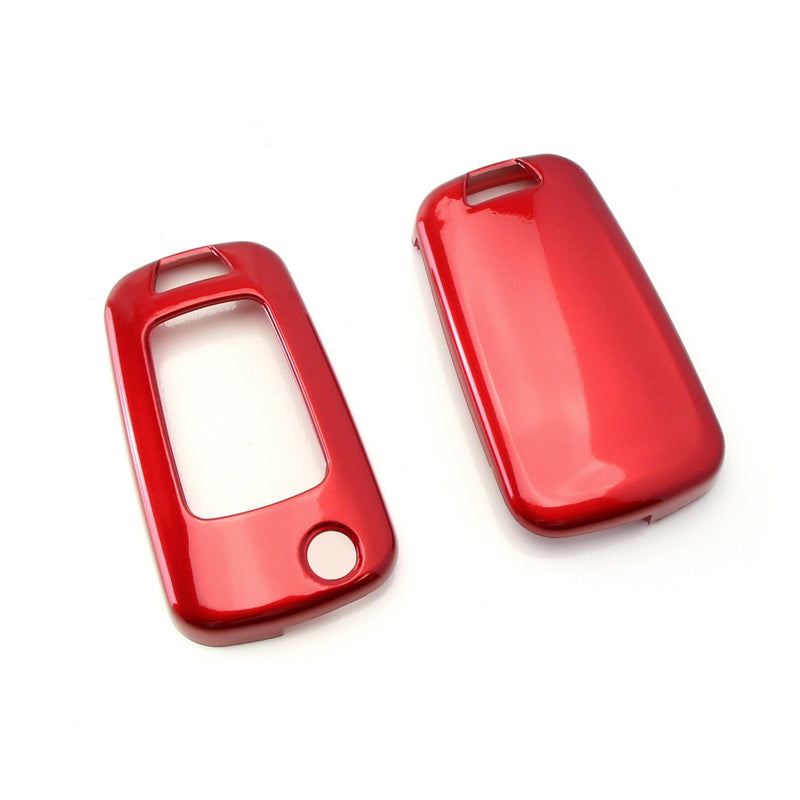  [AUSTRALIA] - iJDMTOY Exact Fit Glossy Red Smart Key Fob Shell Cover Compatible With Chevrolet GMC 3 4 or 5 Buttons Folding Key Fob (Camaro Cruze Malibu SS Spark Volt, etc)