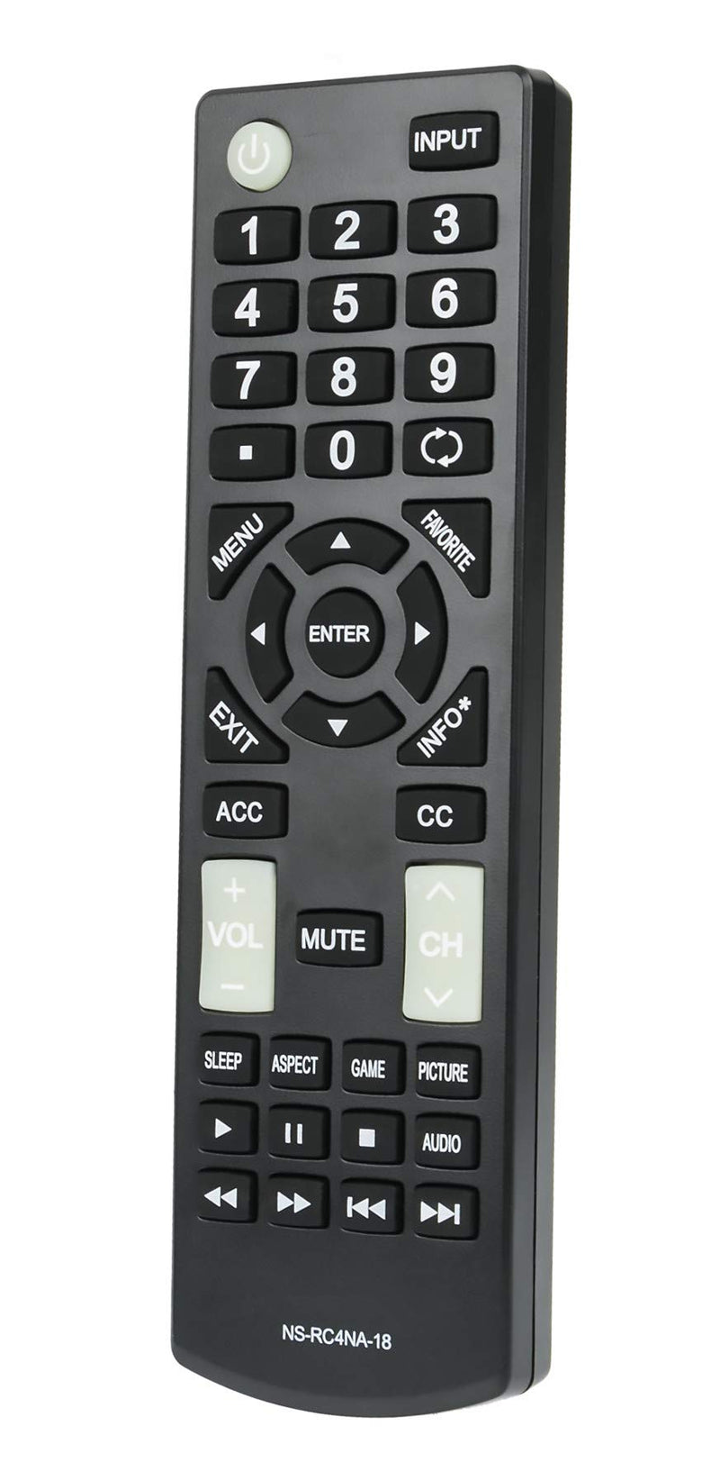 AIDITIYMI NS-RC4NA-18 Remote Control Replacement for Insignia TV NS-32D311NA17 NS-32D311MX17 NS-40D420NA18 NS-49D420NA18 NS-55D420NA18 NS-40D420MX18 NS-55D420MX18 NS-50D510NA17 NS-50D510MX17 - LeoForward Australia