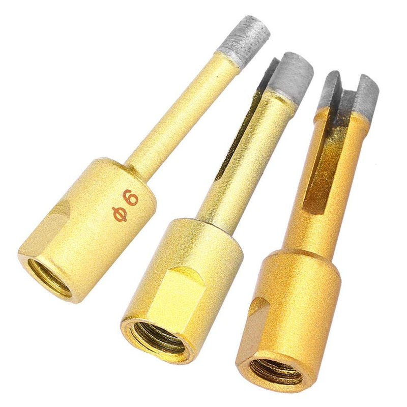 5PCS Angle Grinder Hole Saw Diamond Drill Bit Hole Opener Marble Glass Ceramic Cutting Tool, M10(10mm) 10mm - LeoForward Australia