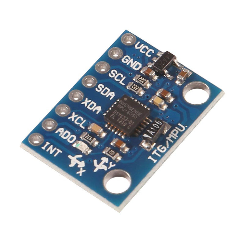 D-FLIFE 8pcs GY-521 MPU-6050 MPU6050 3 Axis Accelerometer Gyroscope Module 6 DOF 6-axis Accelerometer Gyroscope Sensor Module 16 Bit AD Converter Data Output IIC I2C for Arduino - LeoForward Australia