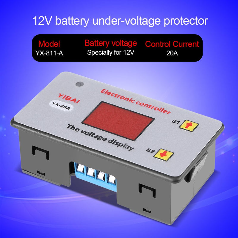 Battery Controller, 12V Battery Low Voltage Cut Off Automatic Switch On Protection Under-Voltage Controller with LED Indicator - LeoForward Australia