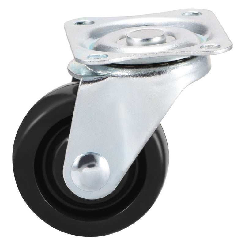  [AUSTRALIA] - uxcell Swivel Caster Wheels 1.5" Rubber with 360 Degree Top Plate 44LBS Capacity for Furniture Carts Workbench, Black, Pack of 4 1.5 Inch