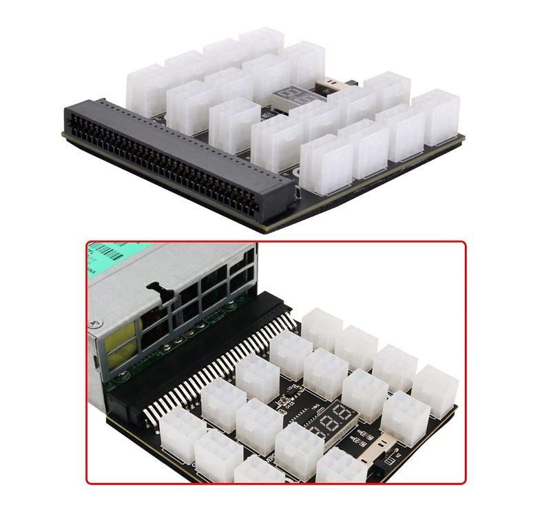  [AUSTRALIA] - Chenyang CY Server PSU Power Supply Breakout Board Adapter 1200W with 17 Ports ATX 6 Pin for DPS-800GB 1200FB 1200QB PSU Power to 17x6Pin