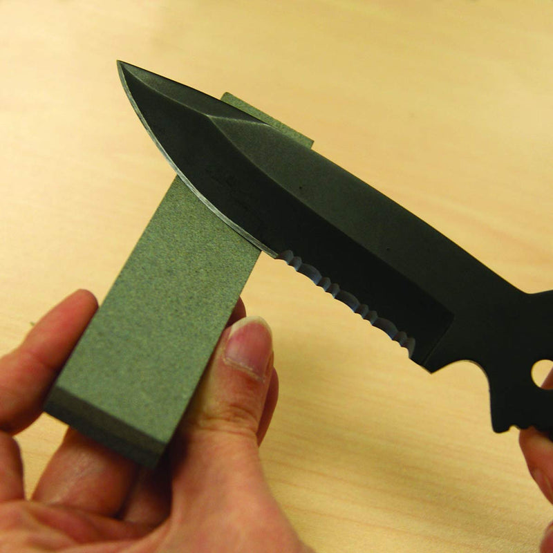  [AUSTRALIA] - UST Sharpening Stone with Coarse and Fine Sides for Blades, Knives and Tools While Camping, Hiking, Backpacking, Hunting, Emergency and Outdoor Survival