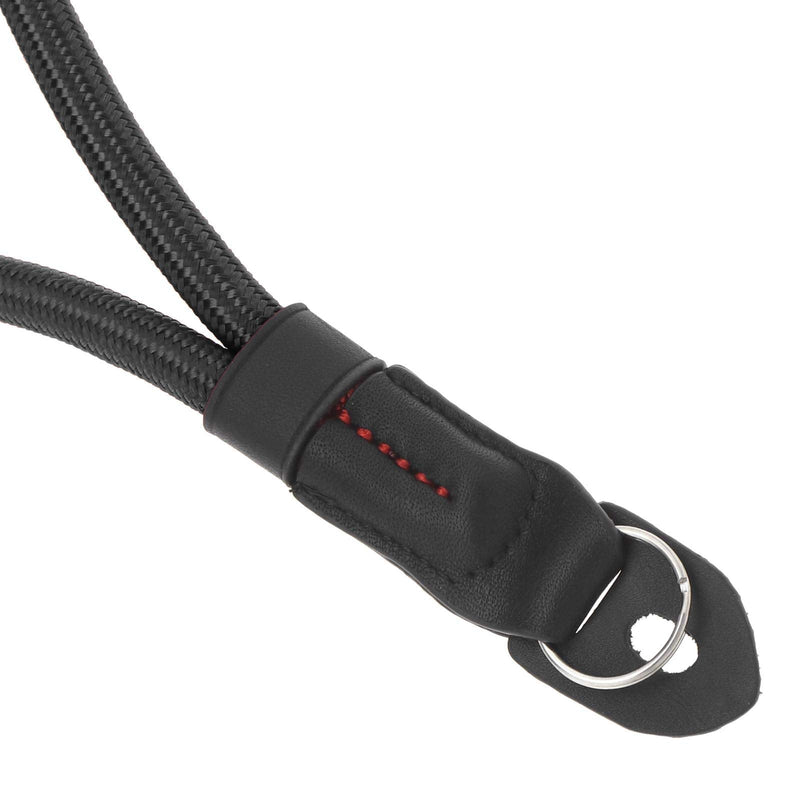  [AUSTRALIA] - Anti-scratch Wrist Strap, Soft Comfortable Cotton Core Cord Lanyard for DSLR Camera (Black)