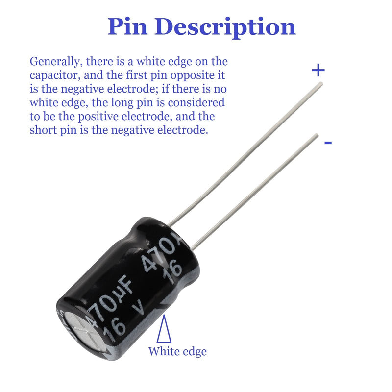  [AUSTRALIA] - OCR 24Value 500pcs Electrolytic Capacitor Assortment Box Kit Range 0.1uF－1000uF