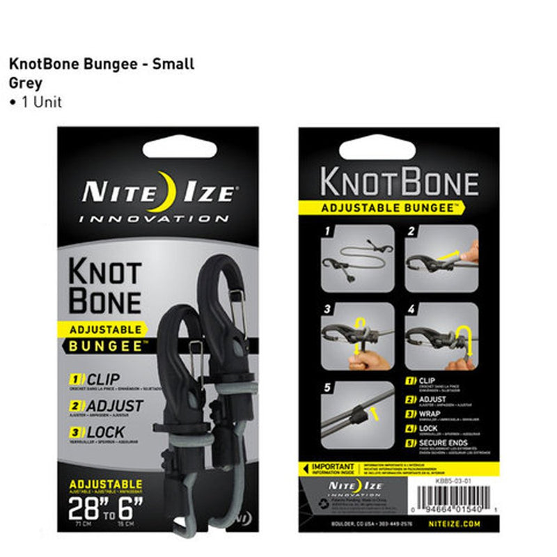  [AUSTRALIA] - Nite Ize KBB9-03-01 KnotBone Adjustable Bungee Cord, 9mm Thick