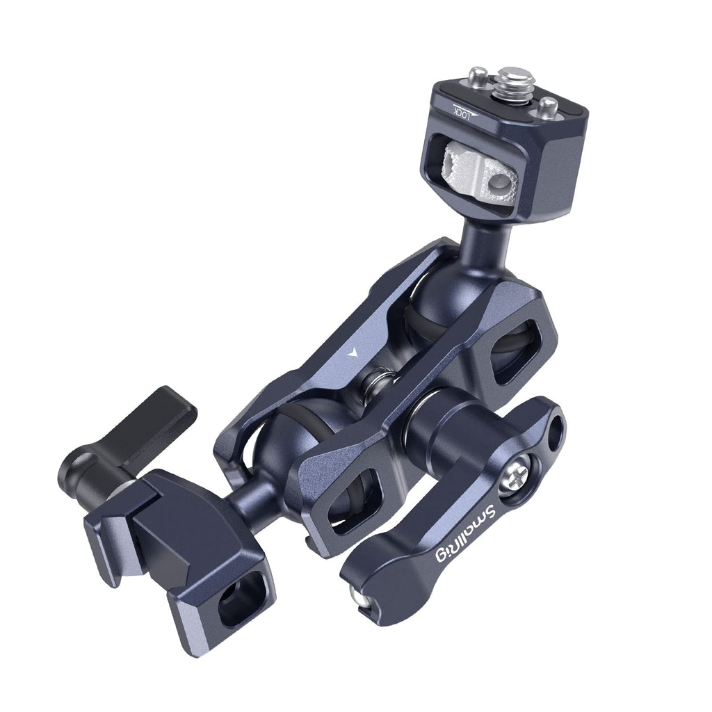  [AUSTRALIA] - SmallRig Articulating Magic Arm with NATO Clamp and 1/4"-20 Screw (with Retractable Pins) , 360 Degree Rotation, Max Load of 12 Ib Magic Arm for Field Monitor, Camera and Lights 3875