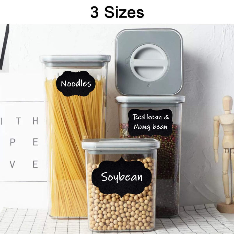 Wisdompro 134 Chalkboard Labels with 2 Markers, Removable and Waterproof Blackboard Stickers for Mason Jars, Glass, Bottle, Container, Canister, Storage Bins and Pantry, Organize Your Home and Kitchen - LeoForward Australia