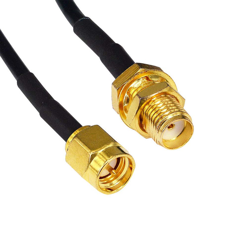 YOTENKO HT WiFi Antenna Extension Cable SMA Male to SMA Female Jumper RF Connector Adapter RG174 2M - LeoForward Australia