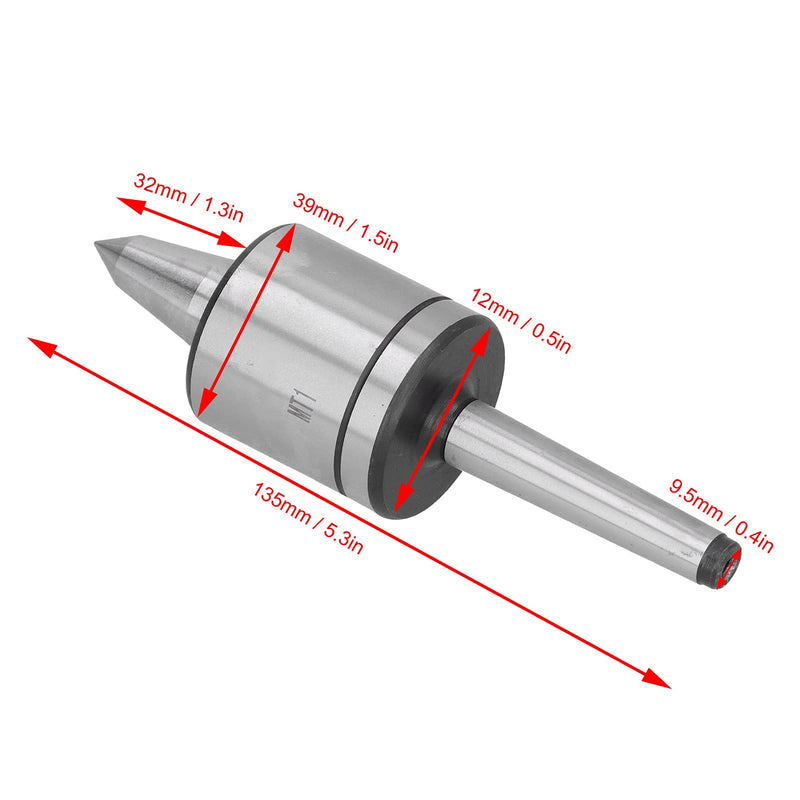  [AUSTRALIA] - MK1 Live Turning Center, 0.01mm High Accuracy 60° Revolving Center Point for Lathe Rotary Live Center Accessories for Woodworking Machinery Revolving Center Points