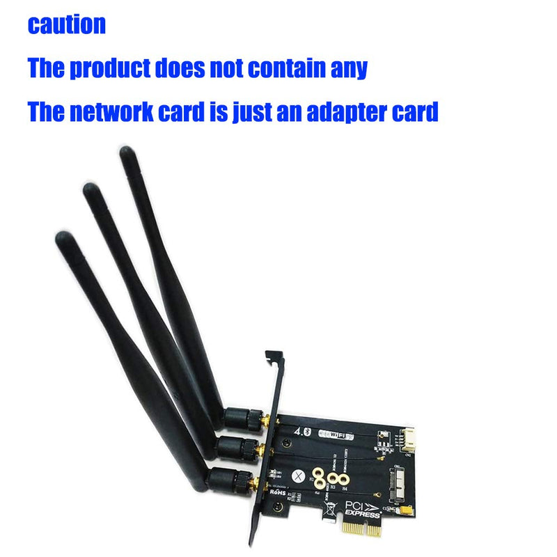  [AUSTRALIA] - BCM943224PCIEBT2/bcm94360CS2/BCM943602CS WiFi + Bluetooth 4.0 Card to PCI-E x1 Adapter for PC/Hackintosh