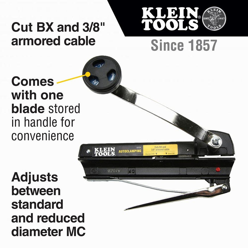 Klein Tools 53725 BX and Armored Cable Cutter - LeoForward Australia