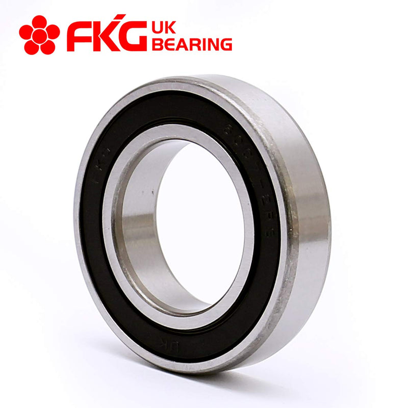  [AUSTRALIA] - FKG 6007-2RS 35x62x14mm Deep Groove Ball Bearing Double Rubber Seal Bearings Pre-Lubricated 2 Pcs